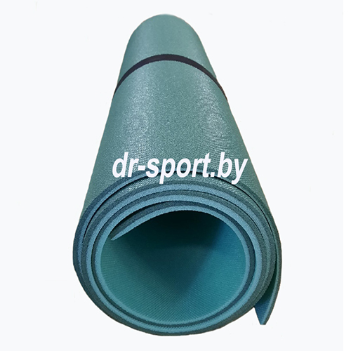 Коврик (пенка) гимнастический/туристический 8*0.6L1.8 бирюзовый/ темно-зеленый